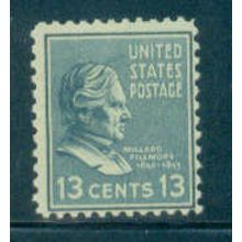 818 13c Millard Fillmore Barely Clears MNH B0116