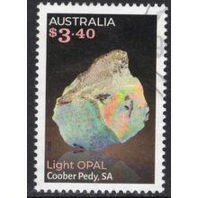 AUSTRALIA: 2025, $3.40 LIGHT OPAL DOMESTIC, USED SHEET PERF STAMP 376/7 +