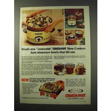 1977 Rival Crock-Pot Slow Cookers - Removable Bowls