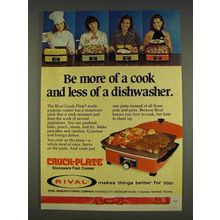 1977 Rival Crock-Plate Ad - Be More of a Cook