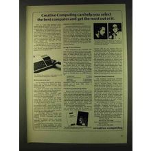 1979 Creative Computing Magazine Ad - Select the Best