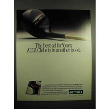 1991 Yonex ADX Golf Clubs Ad - In Another Book