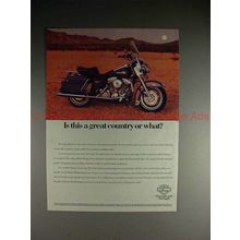 1992 Harley Davidson Electra Glide Sport Motorcycle Ad!