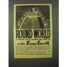 1964 Shaw Savill Line Advertisement - Round the world by northern star
