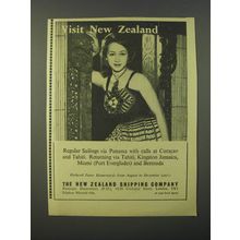 1964 The New Zealand Shipping Company Ad - Visit New Zealand