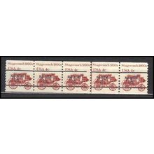1898Ab 4c Stagecoach Fine MNH Dry Gum PNC 6/5 Line Gap AA0090