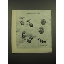 1968 Olga Tritt 18Kt Gold Cuff Links Advertisement