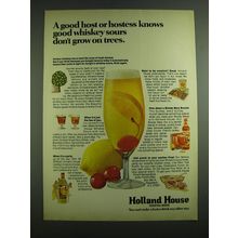 1971 Holland House Cocktail Mixes Ad - A good host or hostess knows