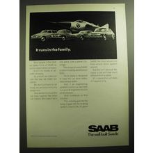 1970 Saab Cars Advertisement - It runs in the family