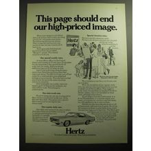 1970 Hertz Rent-a-Car Advertisement - This page should end our high-priced image