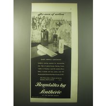 1948 Lentheric Ad - Shaving Cream, Shave Sticks and After Shave Powder