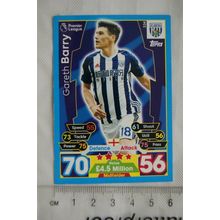 2017/18 Match Attax 334 Gareth Barry, West Bromwich Albion