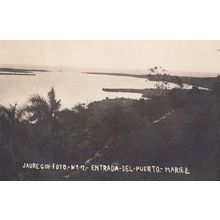 Jaure Guifoto Entrada Del Puerto Mariel Antique Real Photo Spanish Postcard