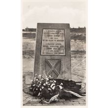 Westkapelle Military Monument Antique Real Photo Postcard