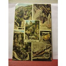 multiview, CHEDDAR, SOMERSET used postcard Harvey Barton 1962 pm #