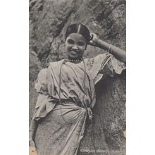 Kandyan Beauty Ceylon India Glamour Old Postcard