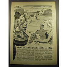 1960 Trinidad and Tobago Tourist Board Ad - You too will beat the drum