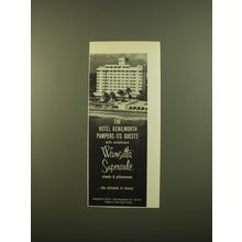1961 Wamsutta Supercale Sheets Ad - The Hotel Kenilworth pampers its guests