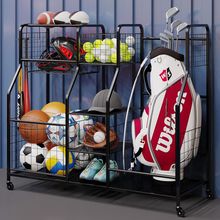 Garage Sports Equipment Organizer & 2 Golf Bag Organizer, Sports Organizer for G