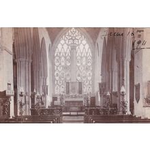 ED 398 DORCHESTER ABBEY INTERIOR . RP POSTCARD