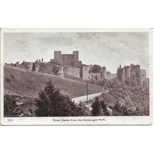 Dover Castle from Connaught Park, Kent, England, UK - Vintage Photo Postcard