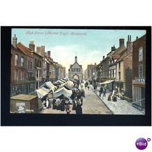 Shropshire BRIDGNORTH High Street Market Day Postcard by Valentine (32506)