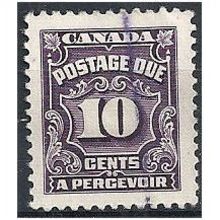 Canada 1935 D24 10c Violet Postage Due Fine Used...