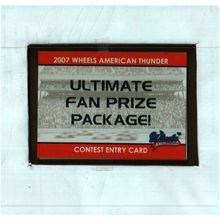 2007 Wheels American Thunder Ultimate Fan Prize Package Entry-EXPIRED