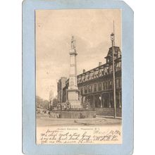 Rhode Island Woonsocket Postcard Soldiers Monument Undivided Back~1243