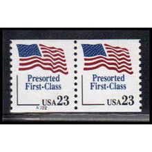 2605 23c U.S. Flag Very Fine MNH CNP Left A222 Thin 2 PA1419