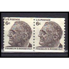 Used 1305 6c Franklin Roosevelt Very Fine Pair KA6218