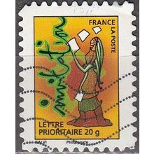 France 2009 Michel 4723 O Cote (2015) 0.55 € Invitation Personnage avec cartes