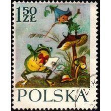 Poland 1962 Fairy Tales 1.50Z Used Stamp Frog Elf Animals