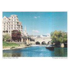 PULTENEY BRIDGE, BATH , KENNET AND AVON CANAL unused postcard. =