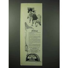 1923 Kraft American Cheddar Cheese Ad - Hiking