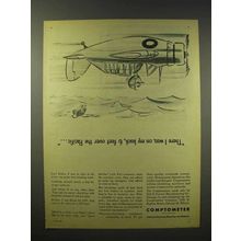 1945 Comptometer Ad - 6 Feet Over The Pacific
