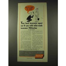 1948 America Fore Insurance Ad - Tailor-Made Protection