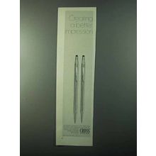 1971 Cross Pens Ad - Creating Better Impression