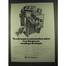 1972 C&P Telephone Ad - Bargain in Communications