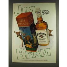1978 Jim Beam Bourbon Ad - Worthy of Your Giving