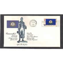 FDC Fleetwood 1647 13c Kentucky (Cachet-U/A) CV01170
