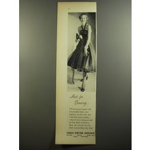 1952 Saks Fifth Avenue Dress by Filcol Ad - Short for dancing