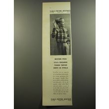 1952 Saks Fifth Avenue Viyella Shirt Ad - Brother picks S.F.A's exclusive