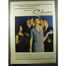1954 Celanese Weathervane Fabric Ad - There's only one Weathervane