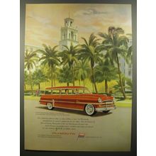 1954 Plymouth Belvedere Suburan Station Wagon Ad - The admiring glances