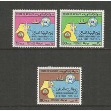 Kuwait 1983 World Environment Day Unmounted Mint Set SG 1009 / 1011