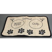 Burlap Dog Placemat