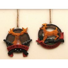 Deer Ornaments Set of 2