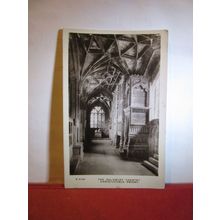 SALISBURY CHANTRY, CHRISTCHURCH PRIORY, used antique postcard RP 1915 pm =