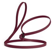 Dog Pet Waterproof Slip Lead - W1/2" x L7' - Merlot Burgundy